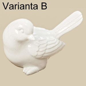 Pták porcelánový 9,5cm mix tvarů B
