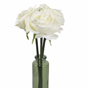 Růže ACTON řezaná umělá 46cm krémová