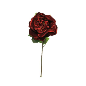 Růže CURTIS řezaná umělá burgundská 45cm