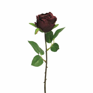 Růže REVA řezaná umělá vínová  44cm