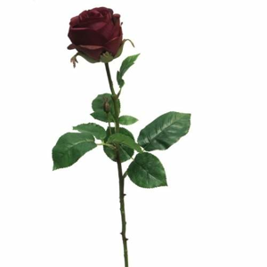 Růže ROSARIUM řezaná umělá vínová 68cm