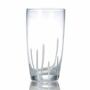 Sklenice na long drink MIKADO bílá 4ks sklo S&P 450ml