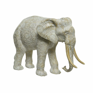 Slon s ornamenty polyresinový 18cm