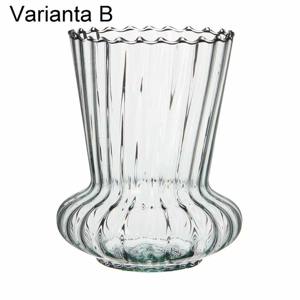 Svícen nebo váza skleněná HELGA 16cm mix tvarů B