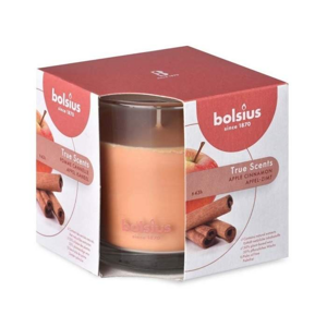 Svíčka vonná sklo BOLSIUS Apple Cinnamon 9,5cm