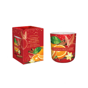 Svíčka vonná ve skle Christmas Fruit Garden Orange & Spices 150g