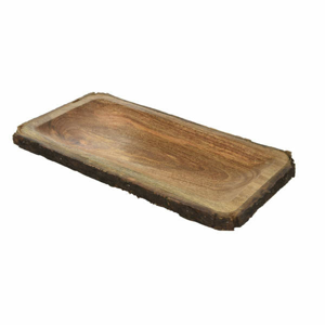 Tác hranatý dřevo hnědá 41,5cm