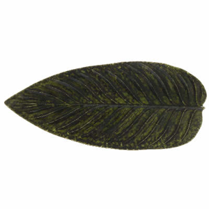Tác tvar list RIVIERA keramika tm. zelená 40cm