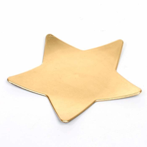 Talíř plastový hvězda MILA 25cm zlatý