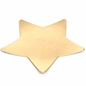 Talíř plastový hvězda MILA 30cm zlatý