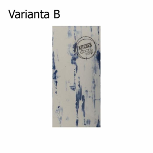Talíř porcelánový KITCHEN GOODS 22cm modrý mix motivů B