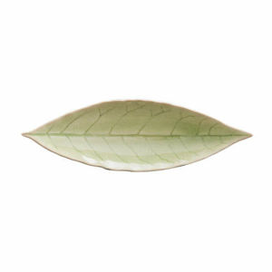 Talíř tvar list RIVIERA keramika sv.zelená 18cm