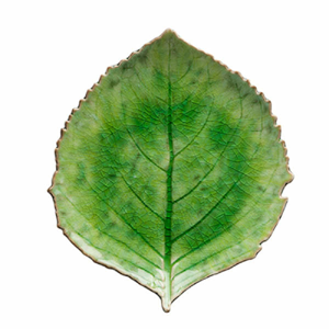 Talíř tvar list RIVIERA keramika zelená 18cm