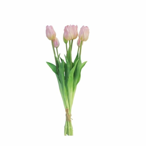Tulipán SALLY svazek umělý 7ks růžový 47cm