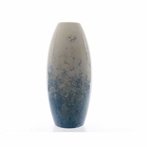 Váza hliněná válcová dekor voda 15cm