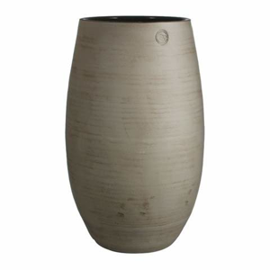Váza kulatá ELSIE keramika hnědošedá 50cm