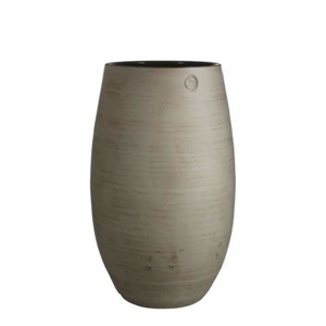Váza oválná ELSIE keramika hnědošedá 40cm
