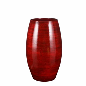 Váza oválná LESTER keramika červená 50cm