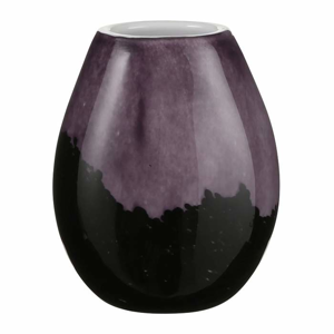 Váza skleněná LORETTA 20cm purpurová