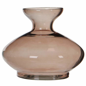 Váza skleněná PORTEL 18,5cm mix barev hnědá