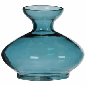 Váza skleněná PORTEL 18,5cm mix barev modrá