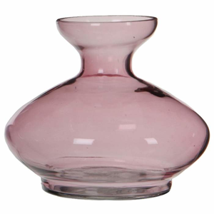 Váza skleněná PORTEL 18,5cm mix barev růžová