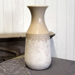 Váza TOSCANA keramika krémová 35cm