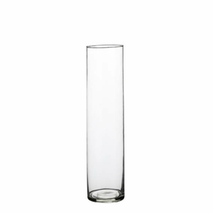 Váza válec CARLY sklo čirá 40cm