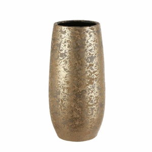 Váza válec CLEMENTE keramika zlatá 50cm