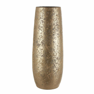 Váza válec CLEMENTE keramika zlatá 55cm