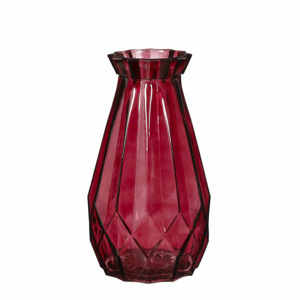 Váza ZENA sklo červená 24cm