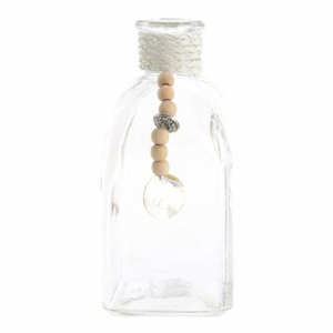Váza/lahev dekorace korále sklo mix hranatá