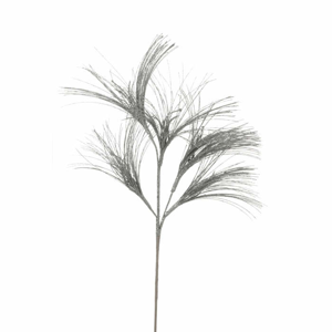 Větev tráva umělá stříbrná 76cm