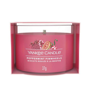 Votiv sklo YANKEE CANDLE 37g Peppermint Pinwheels