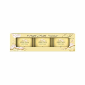 Votiv sklo YANKEE CANDLE Vanilla Cupcake 3ks