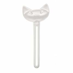 Vymačkávač tub kočka MIAOU plast bílá 15cm
