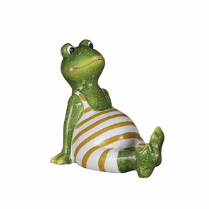 Žába sedící v plavkách keramika 17cm