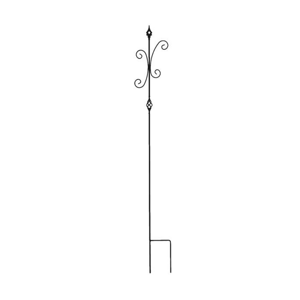 Zápich zahradní kovový CLARIS černý 180cm